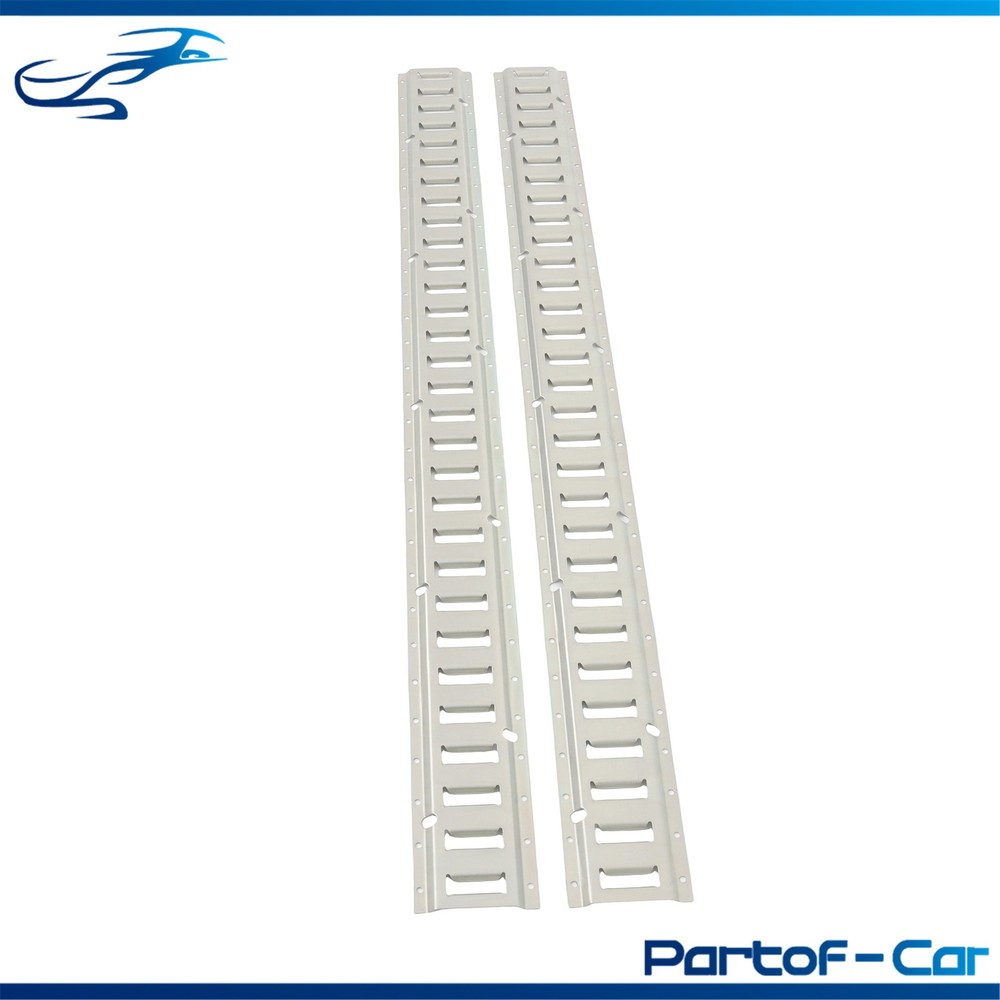 Silver 2 Pack 60" E Track Rail Sections Fit For Mounting In Trailers