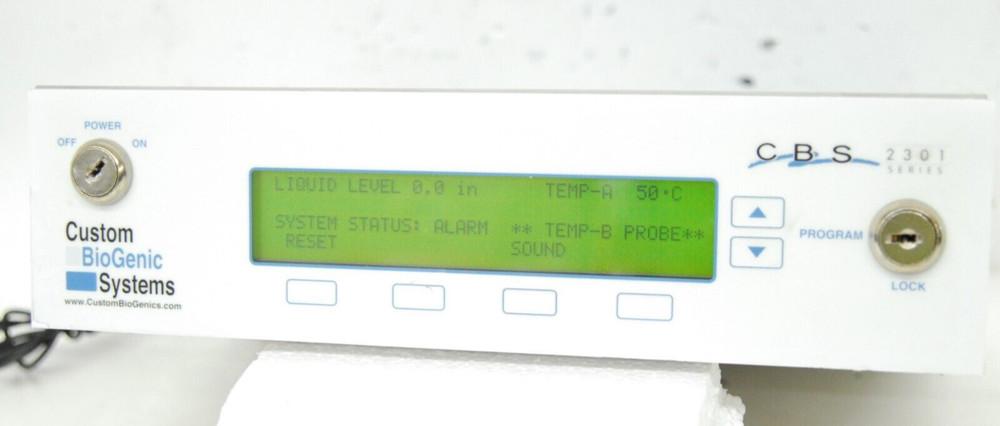 CBS Model 2301 Controller (from Cryo Freezer) Custom BioGenic Systems