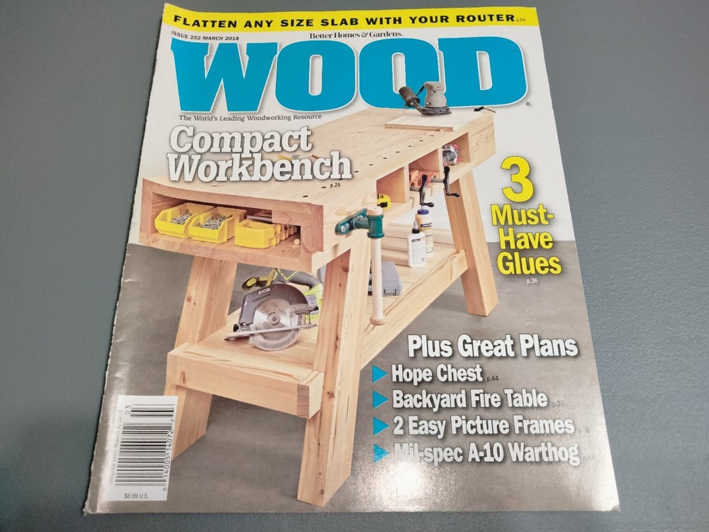 Wood Magazine Issue 252 March 2018 Compact Workbench