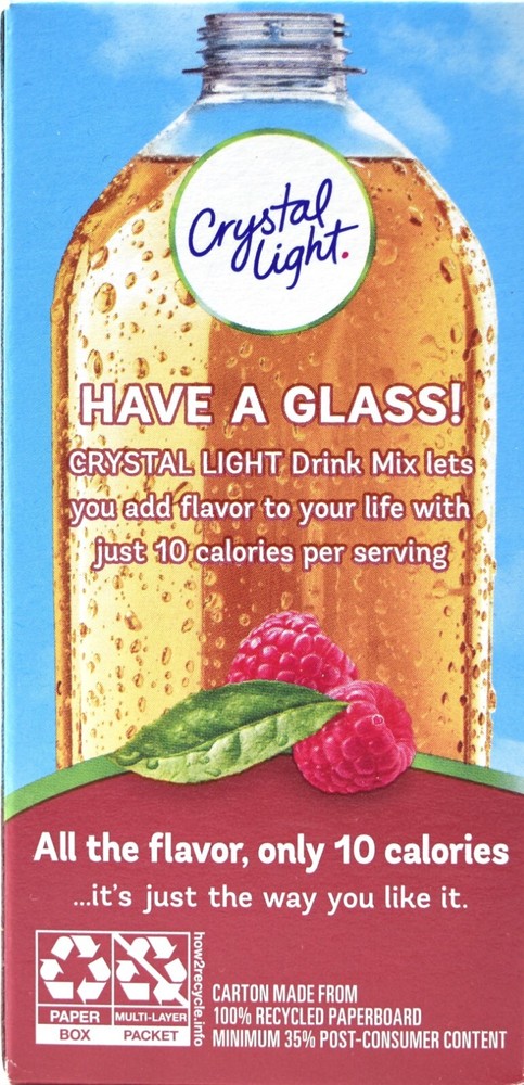 4 10-Packet Boxes Crystal Light Raspberry Green Tea On The Go Drink Mix