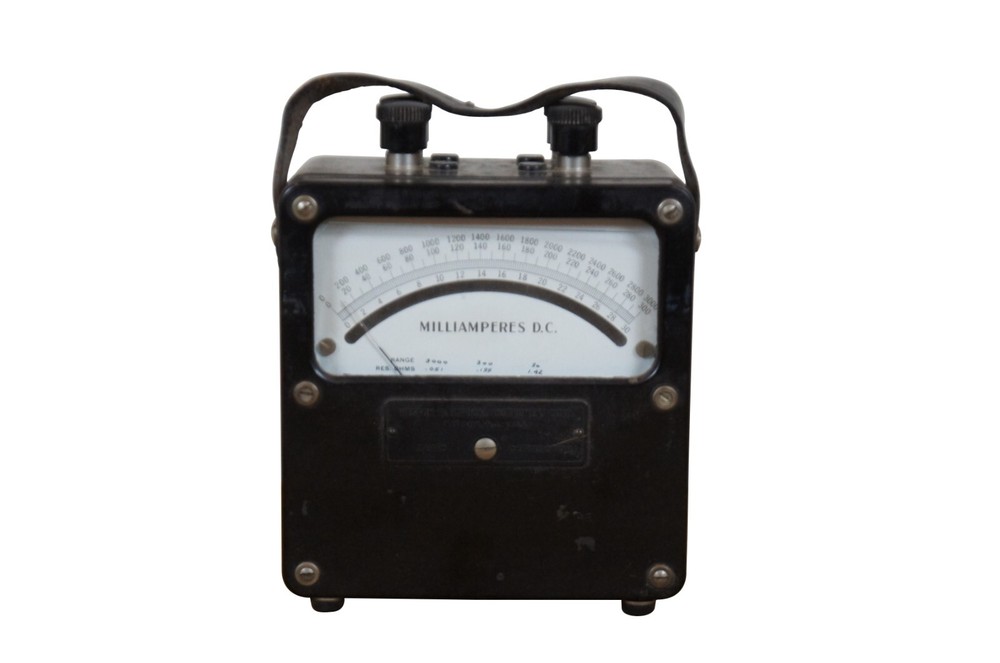Weston Electrical Zero Corrector DC Milliamperes Volt Meter Model 931