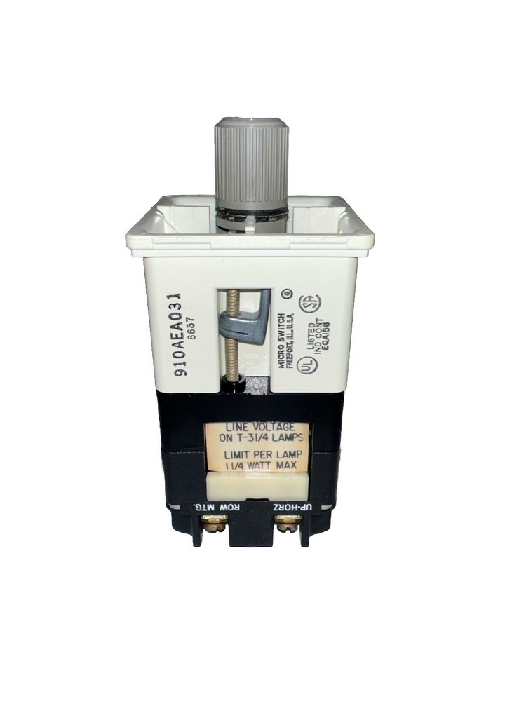 HONEYWELL 910AEA031 MICRO SWITCH ILLUMINATED SELECTOR SWITCH