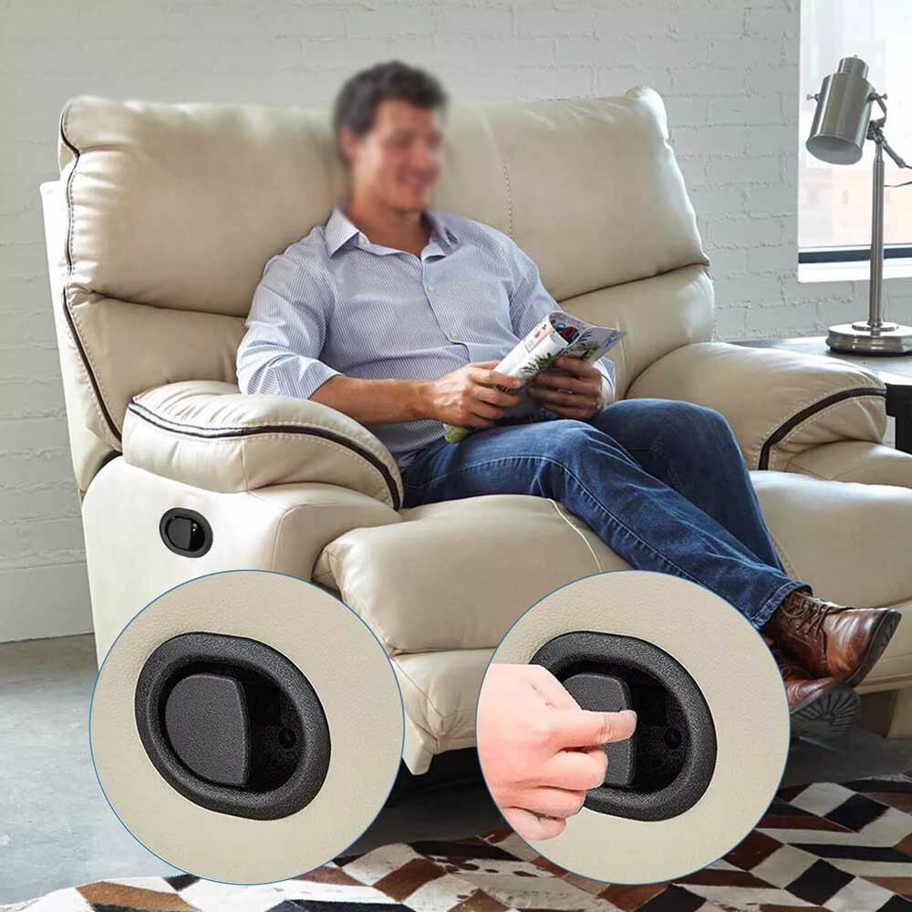 2x Sofa Recliner Release Pull Handle Replacement Chair Couch Cable Lever Switch