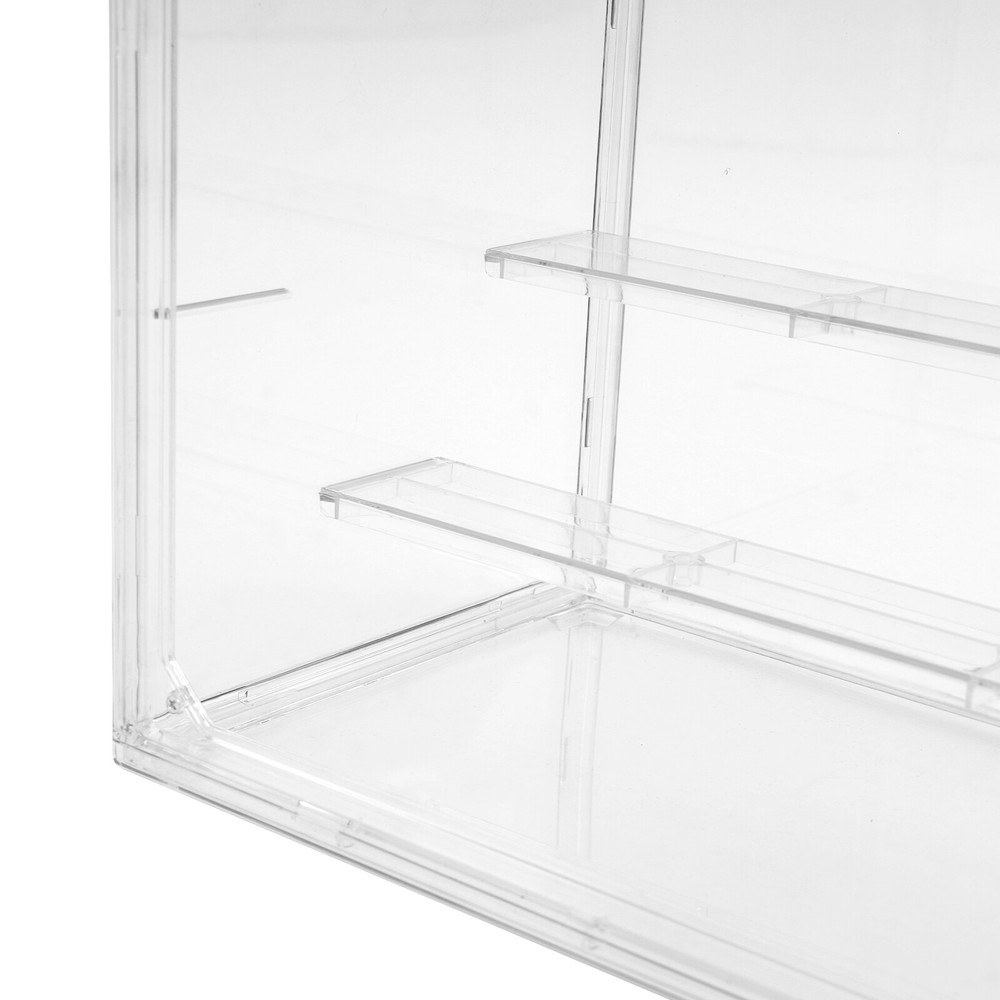 Step-layering Clear Display Case PET Tabletop Storage Box Figurines Display Box