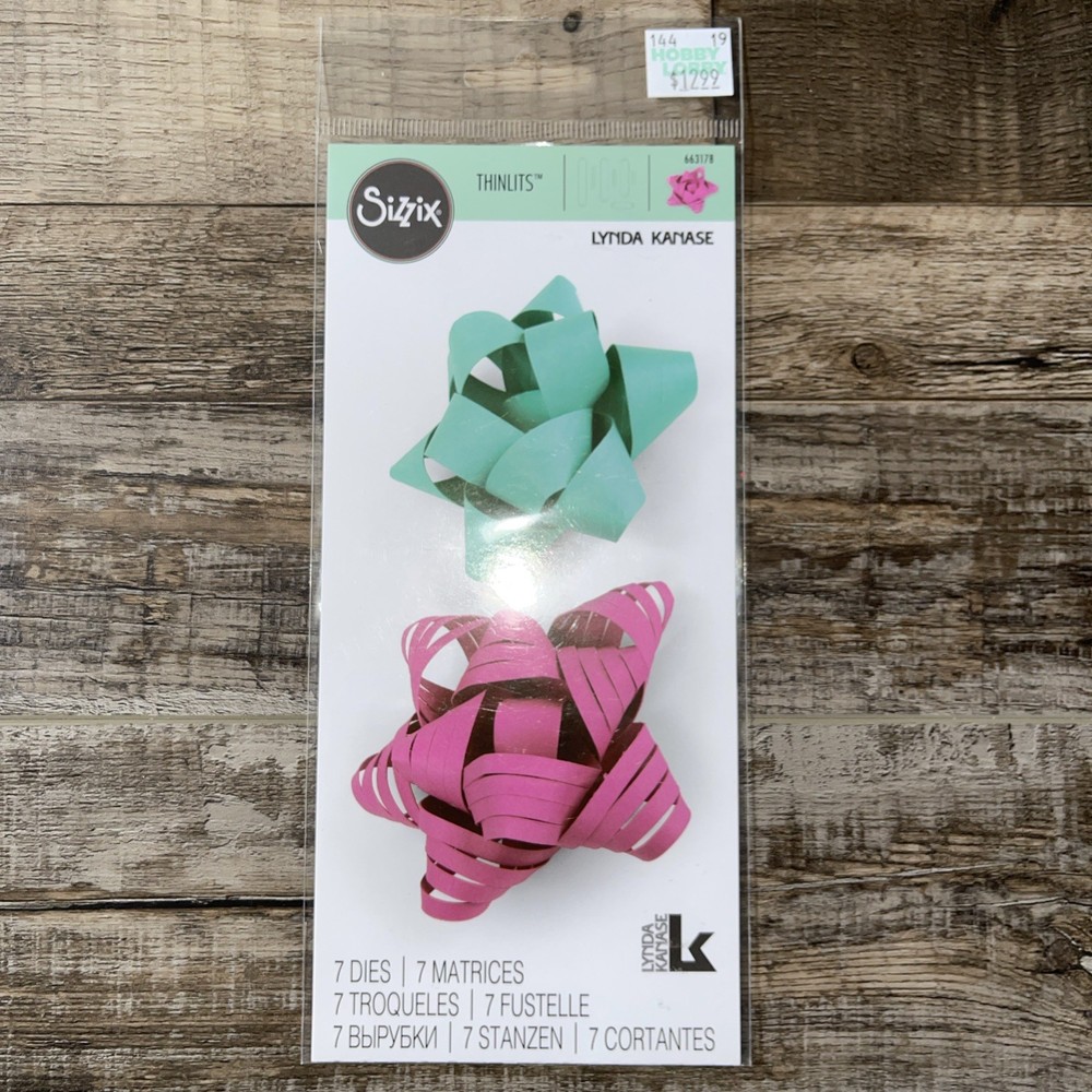 Sizzix Die Cut 7 Dies Thinlits  Lynda Kanase 663178 -NEW