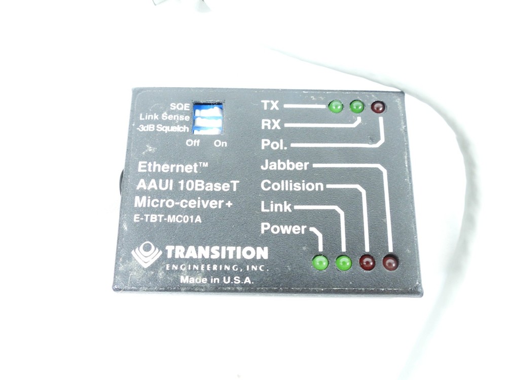 Transition AAUI 10BaseT Vintage Computer Ethernet Micro-ceiver (nice)
