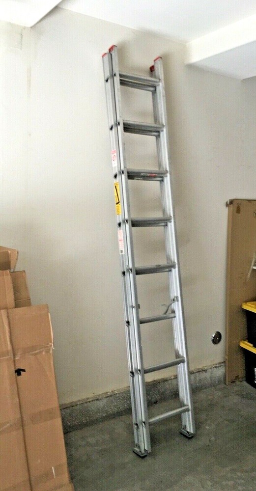 KELLER LADDER 16 FT ALUMINUM PAINTER CONSTRUCTION HOUSEHOLD WORK STEP LADDER