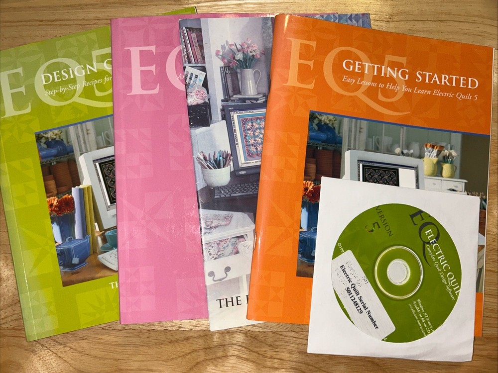 EQ5 Electric Quilt 5 Complete Quilt Crafting Design Software PC Windows CD-ROM