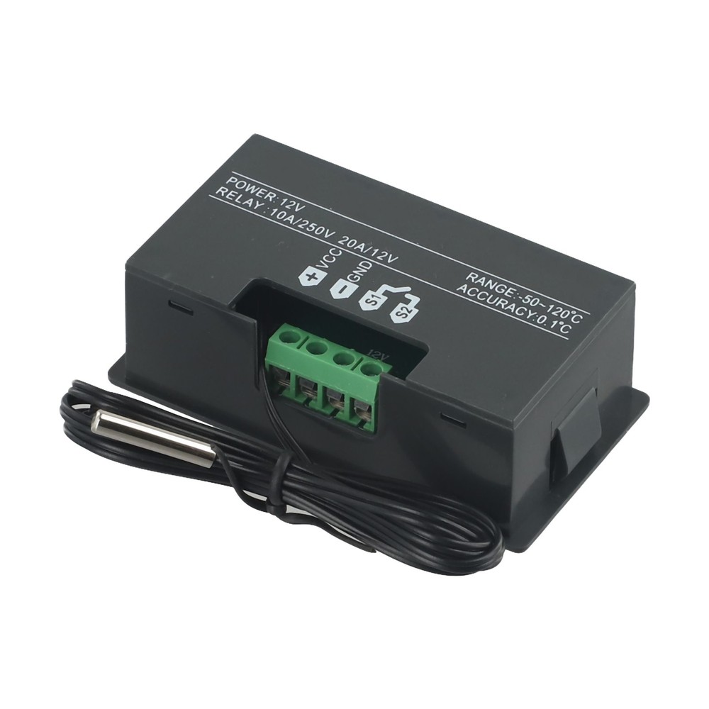 20A Digital Temperature Controller Thermostat Meter Temp Sensor Switch Red+Blue