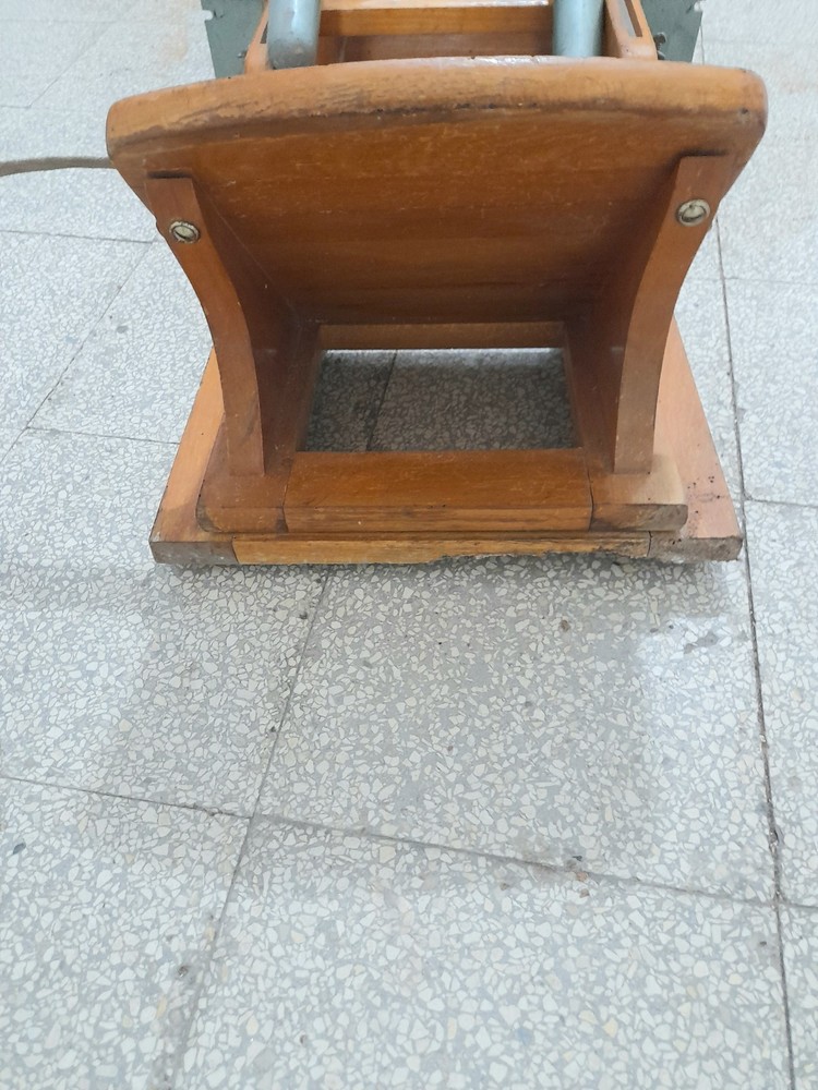 Rowing machine "Lamborgini" 1940s - Solid wood and iron - READ DESCRIPTION