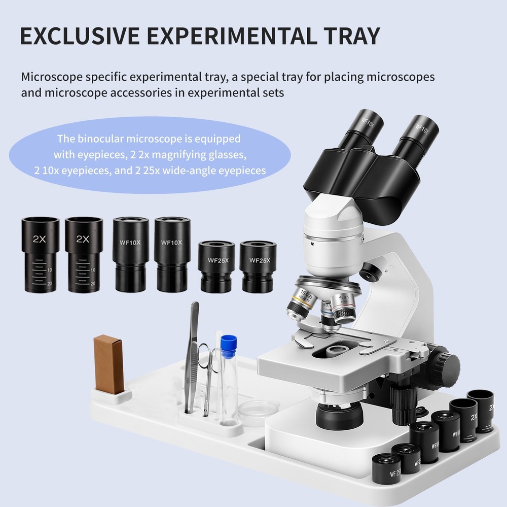 40X-2000X zoom binocular optical microscope, laboratory binocular biological mic