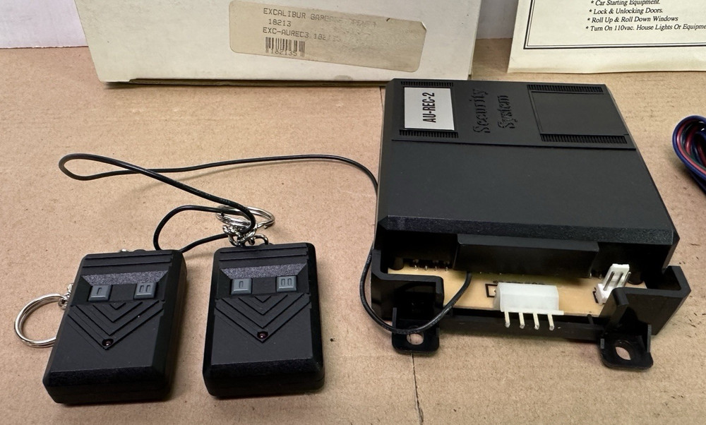 Excalibur Wireless Remote Transmitter Receiver Module Door Lock Trunk Pop