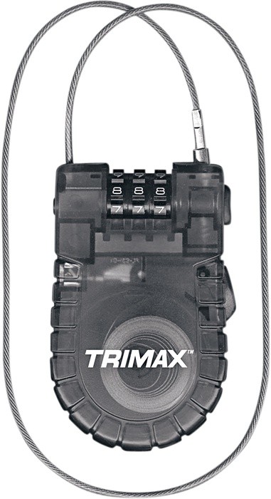 Trimax Retractable Cable Combination Lock 3mm 36"