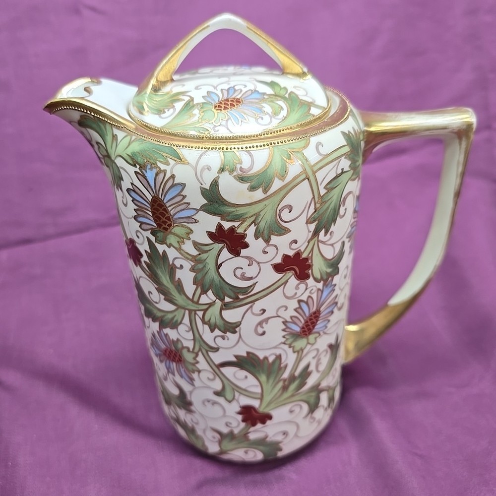 Nippon 7" Hand Painted Teapot