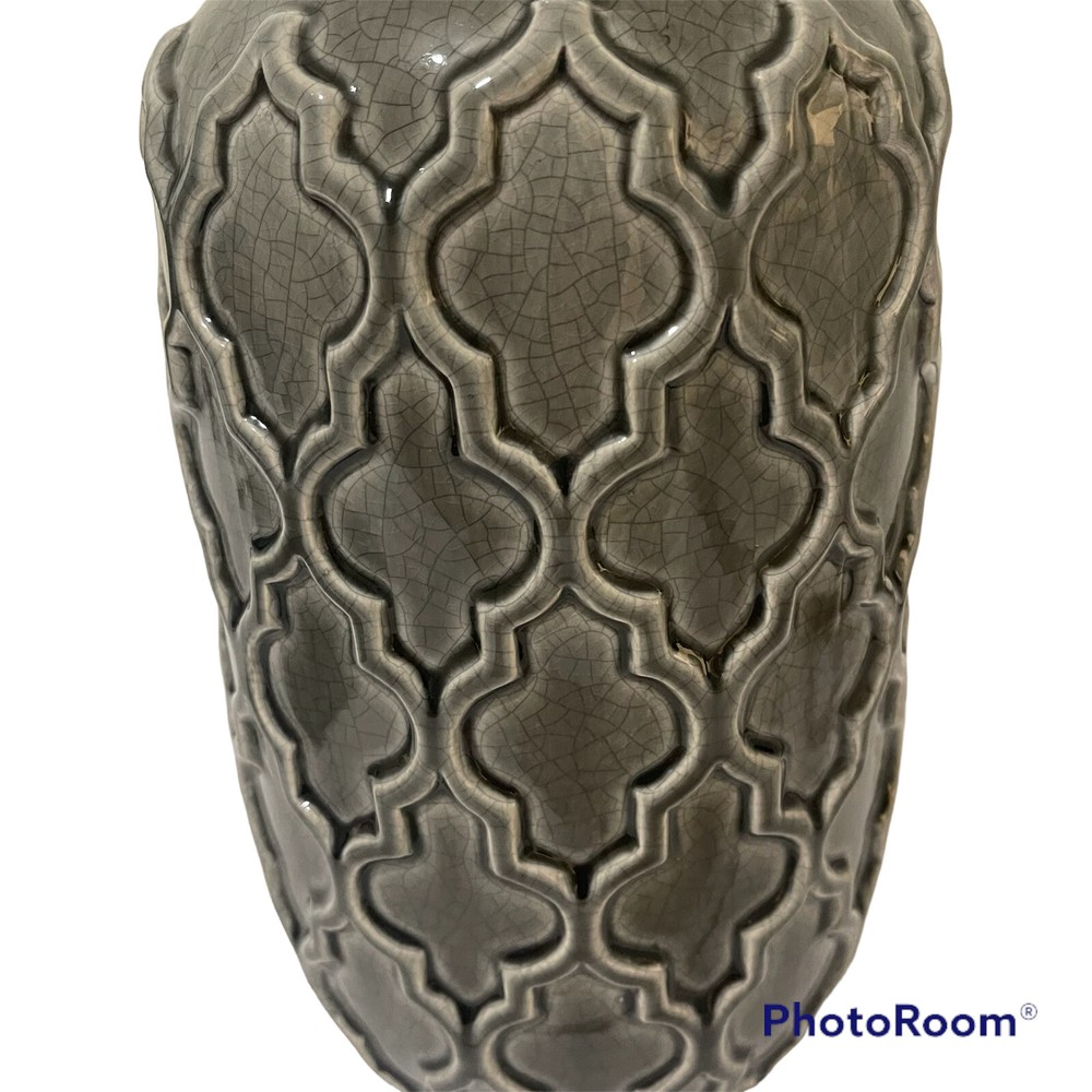 Modern Gray Ceramic Vase