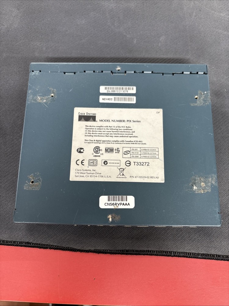 Cisco Systems 4 Port Pix 501 Series Networking Firewall