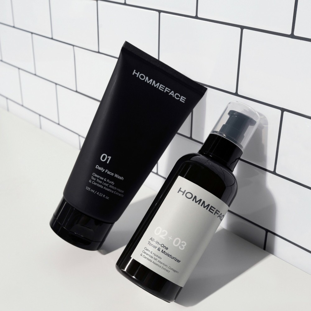 HOMMEFACE Ultimate Skincare Duo Set for Men, 2-Step Routine, Bundle & Save