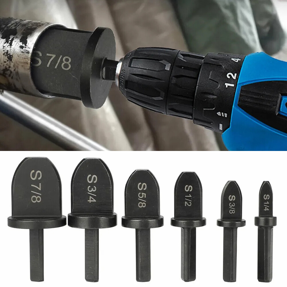 Drill Bit Set Swaging Tool Air Conditioner Copper Pipe Tools Easy to Use Durable