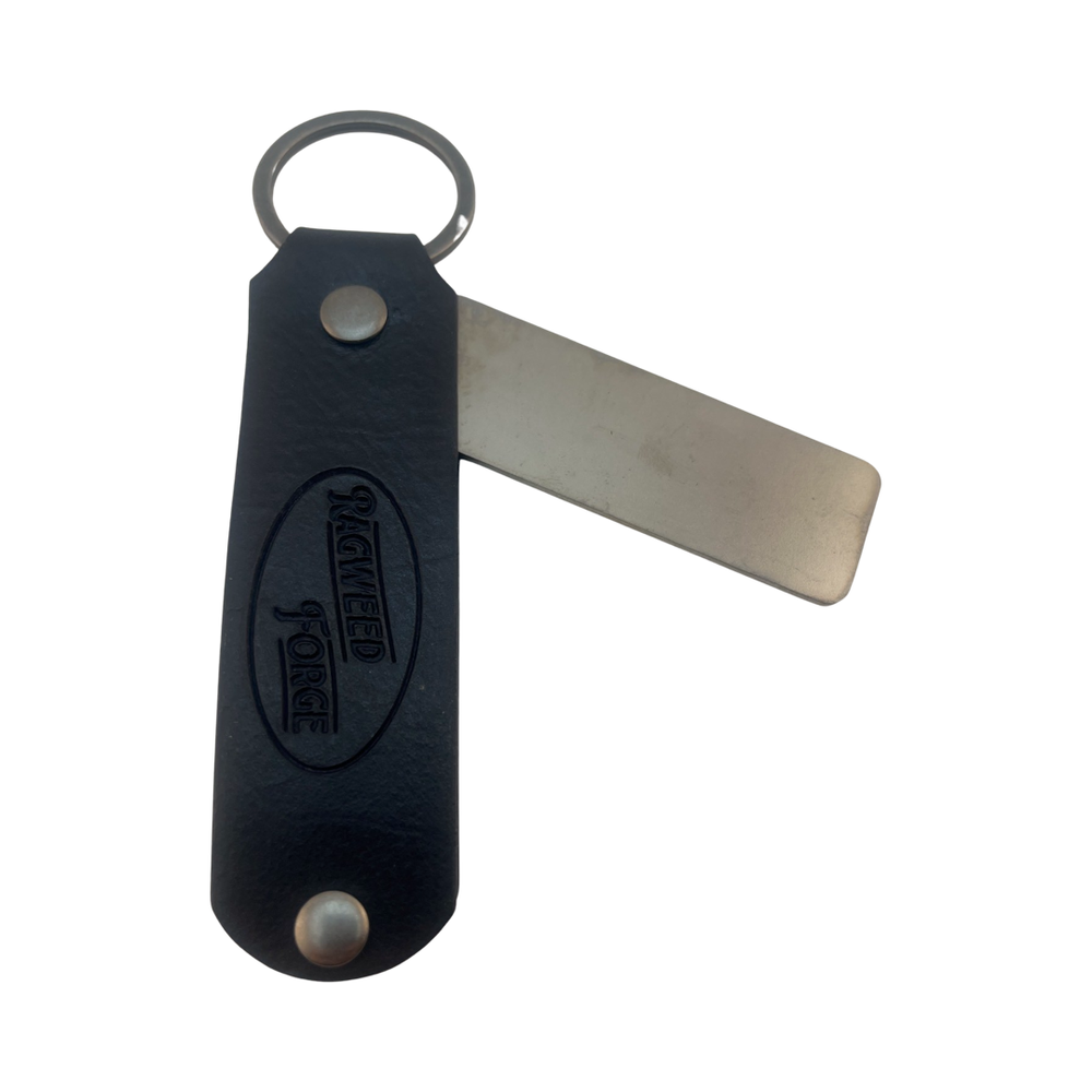 Sharpening - 2 Sided Diamond Plate with Leather Sheath From Ragweed Forge #1 - B