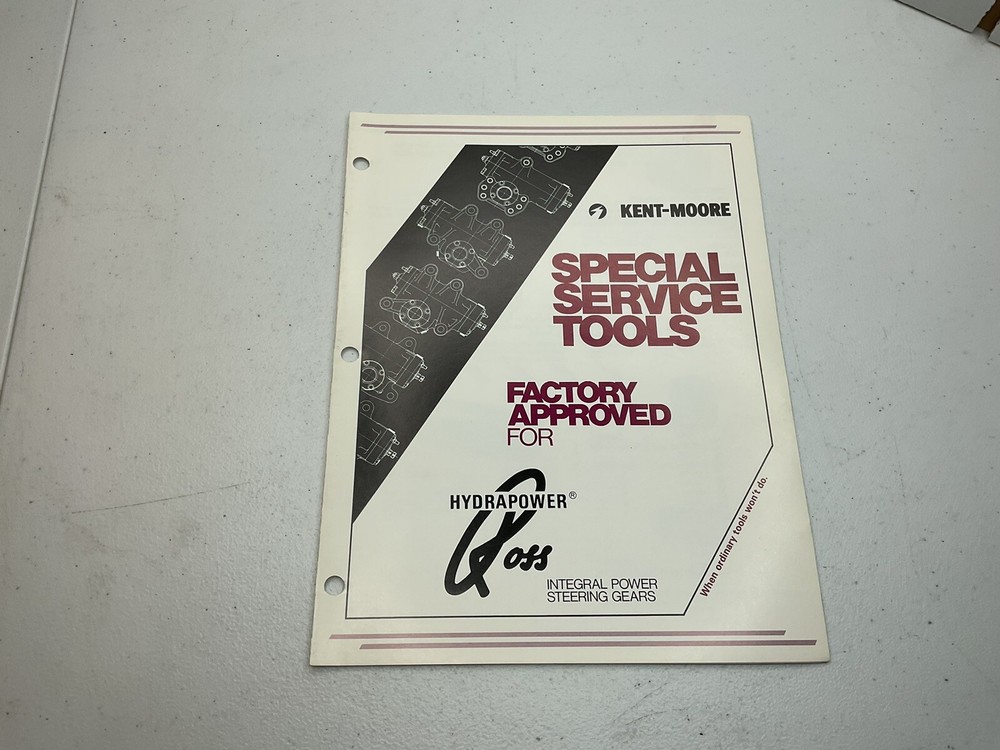 Kent-Moore Special Service Tools For Hydrapower Rg84-417