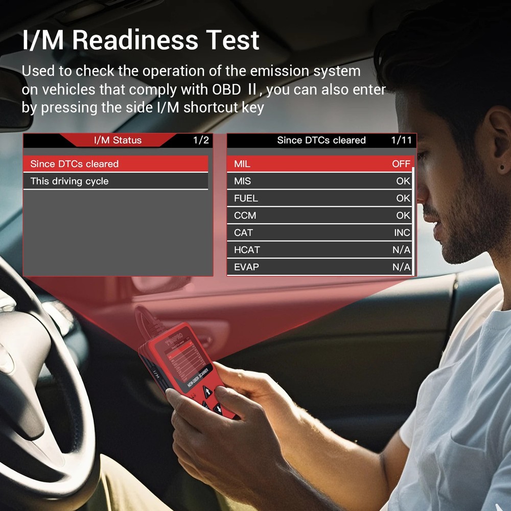 Car OBD2 Scanner Diagnostic Tool DTC Lookup OBD II Code Reader Clear Fault Light