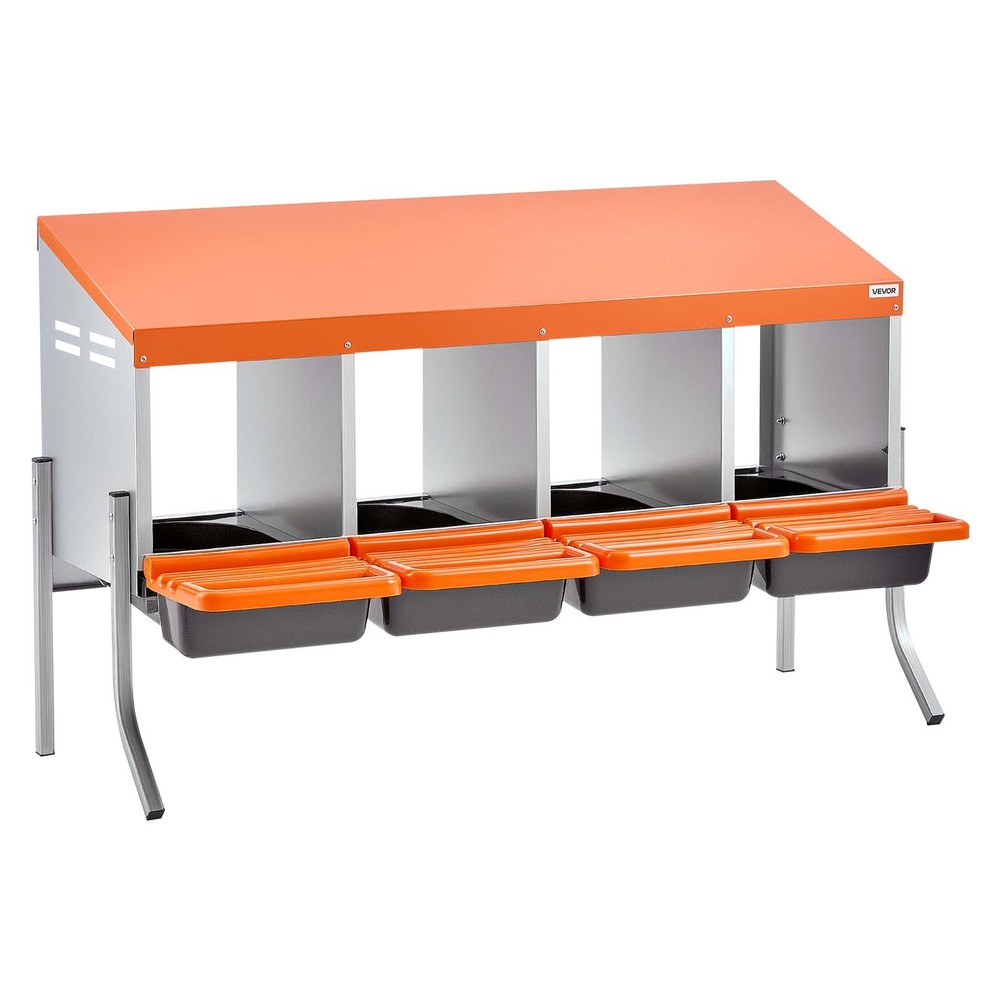VEVOR Chicken Nesting Boxes Chicken Laying Boxes 4 Compartments for Laying Eggs