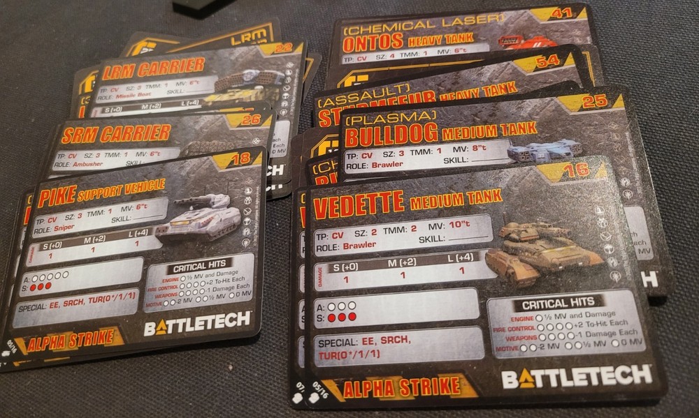 Battletech Tank Lot - Unpainted