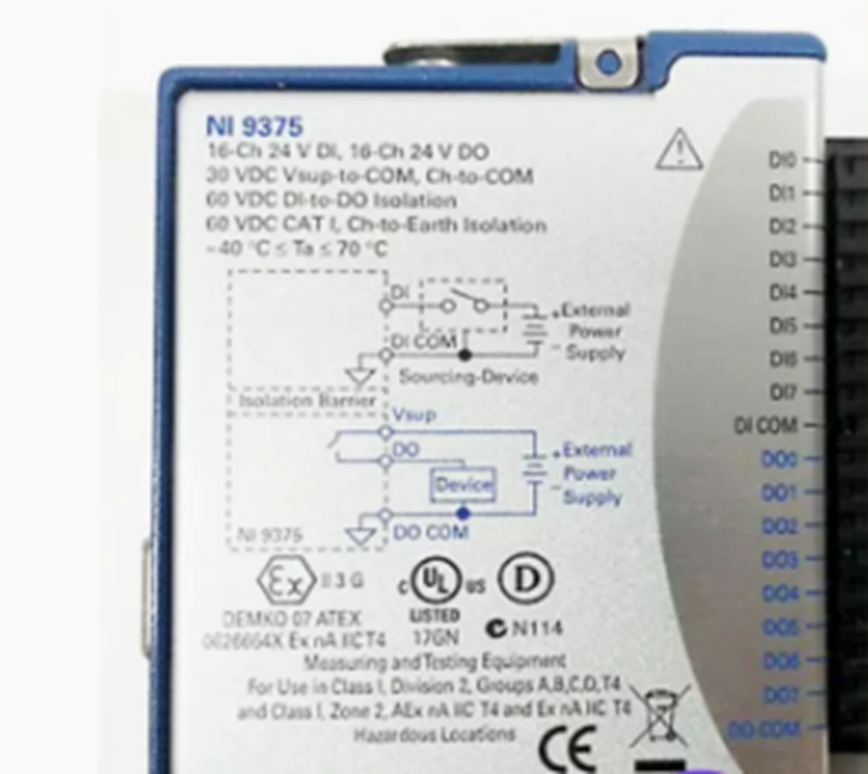 New In Box NATIONAL INSTRUMENTS NI-9375 Digital Input / Output Module
