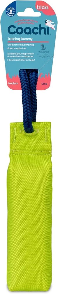Coachi Canvas Training Dummy, Floats, Long Distance Throwing, Medium, Lime