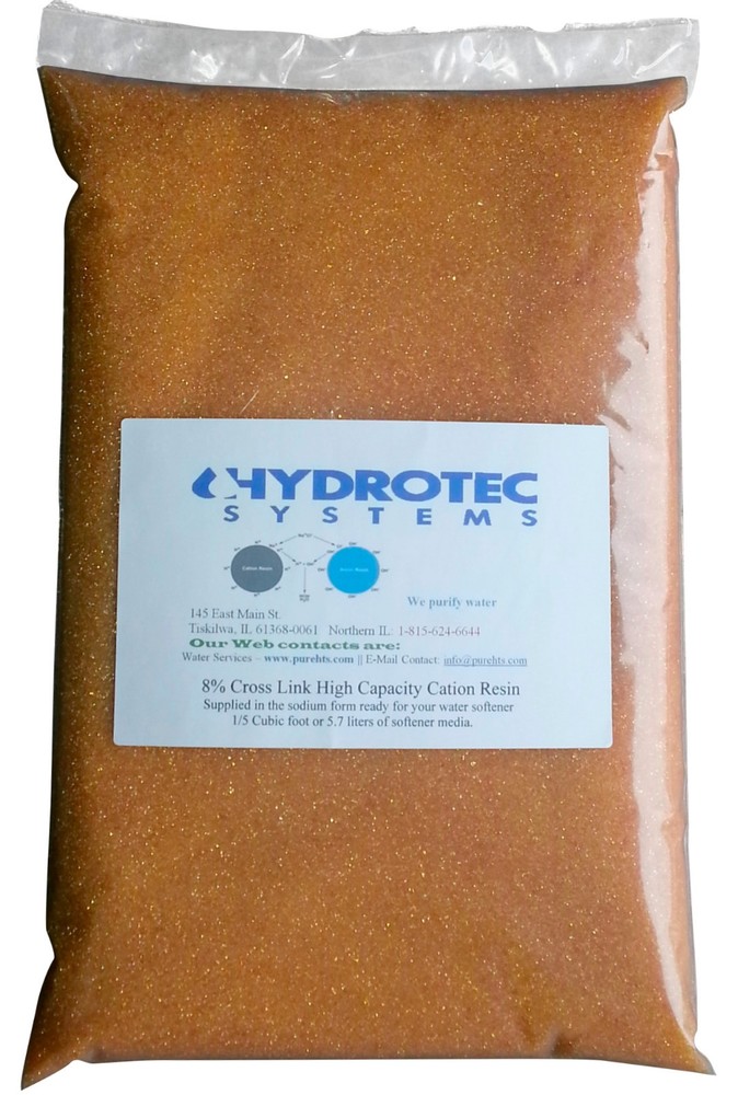 Water Softener Resin(Cation) Ion-Exchange (0.2 CuFt=5.66 L)or(10.2 lbs=4.63 Kgr)