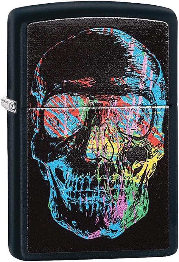 Zippo 28042 Skull Black Matte