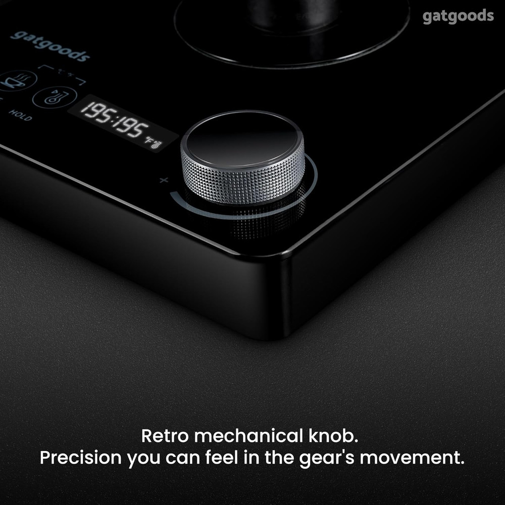 Electric Gooseneck Kettle – Precise Temperature Control, 1200W Fast Boil, Keep W