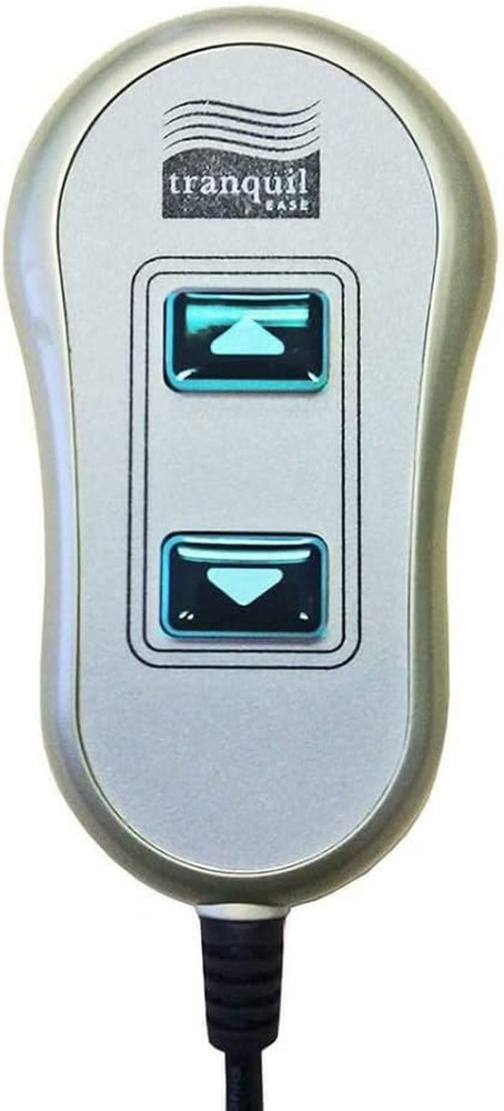 Lift Chair Lighted Hand Control 11560UX - 2 Button Function - Silver Plastic - C