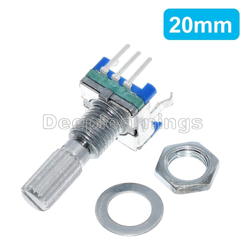 5pcs Rotary encoder with switch EC11 Audio digital potentiometer 20mm handle
