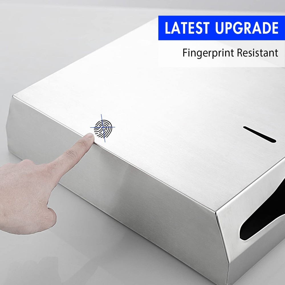 Paper Towel Dispenser Wall Mount Commercial c-fold/Multi-fold/Tri-fold Touchl...