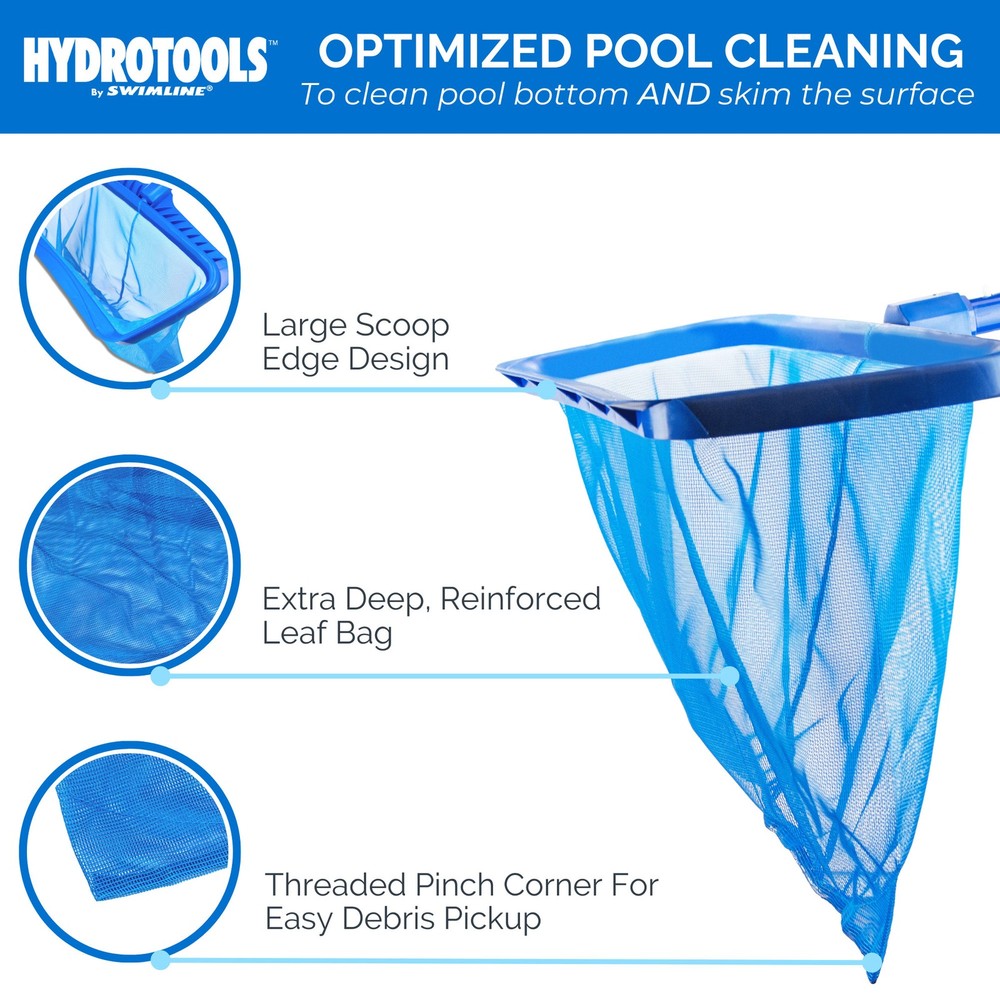 Swimline Hydro Tools Professional Heavy Duty Deep Bag Pool Net (Open Box)
