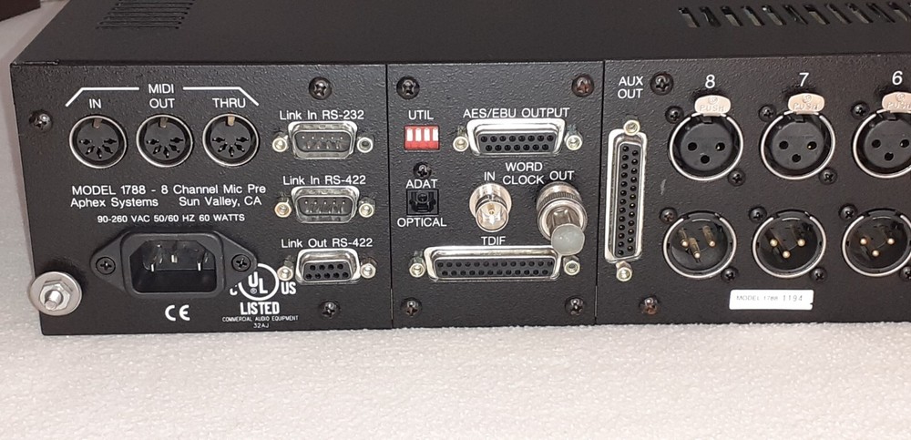 Aphex Model 1788 8-Channel Remote Controlled Microphone Preamplifier