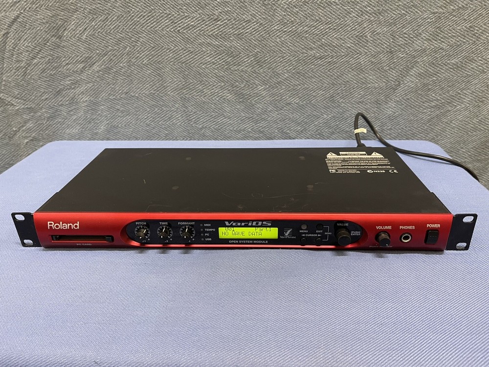 Roland VariOS Open System Module rack effect VariPhrase Working No PC Card