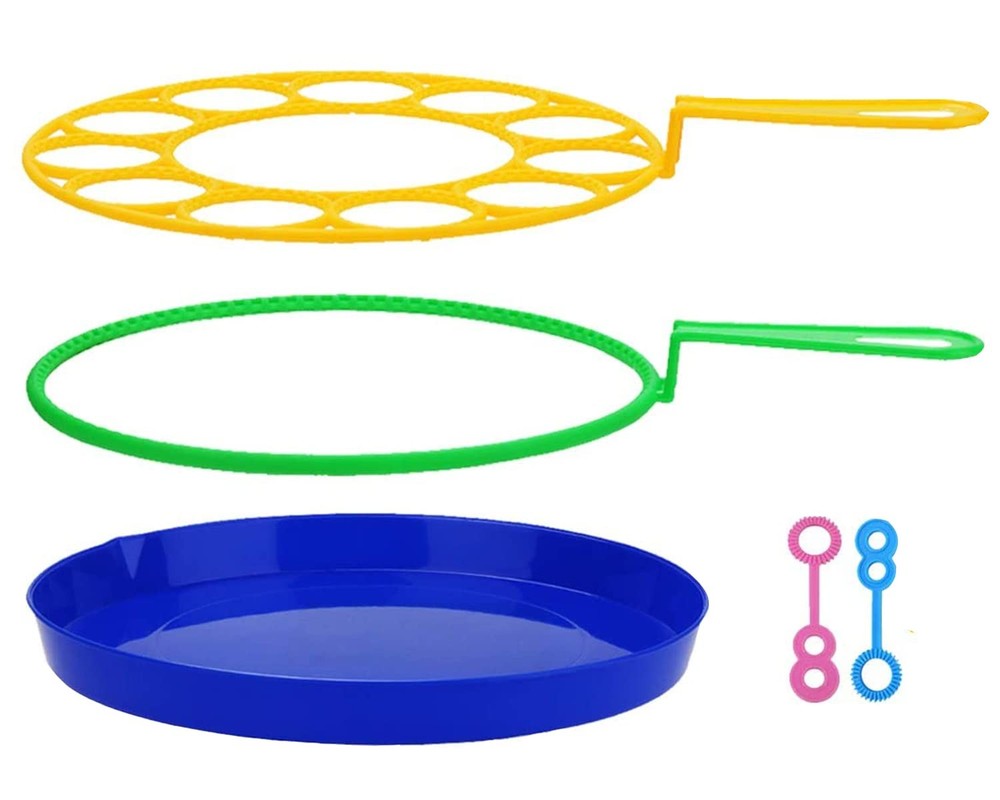 B bangcool Big Bubble Wands Set: Large Maker, Medium to Large, Blue