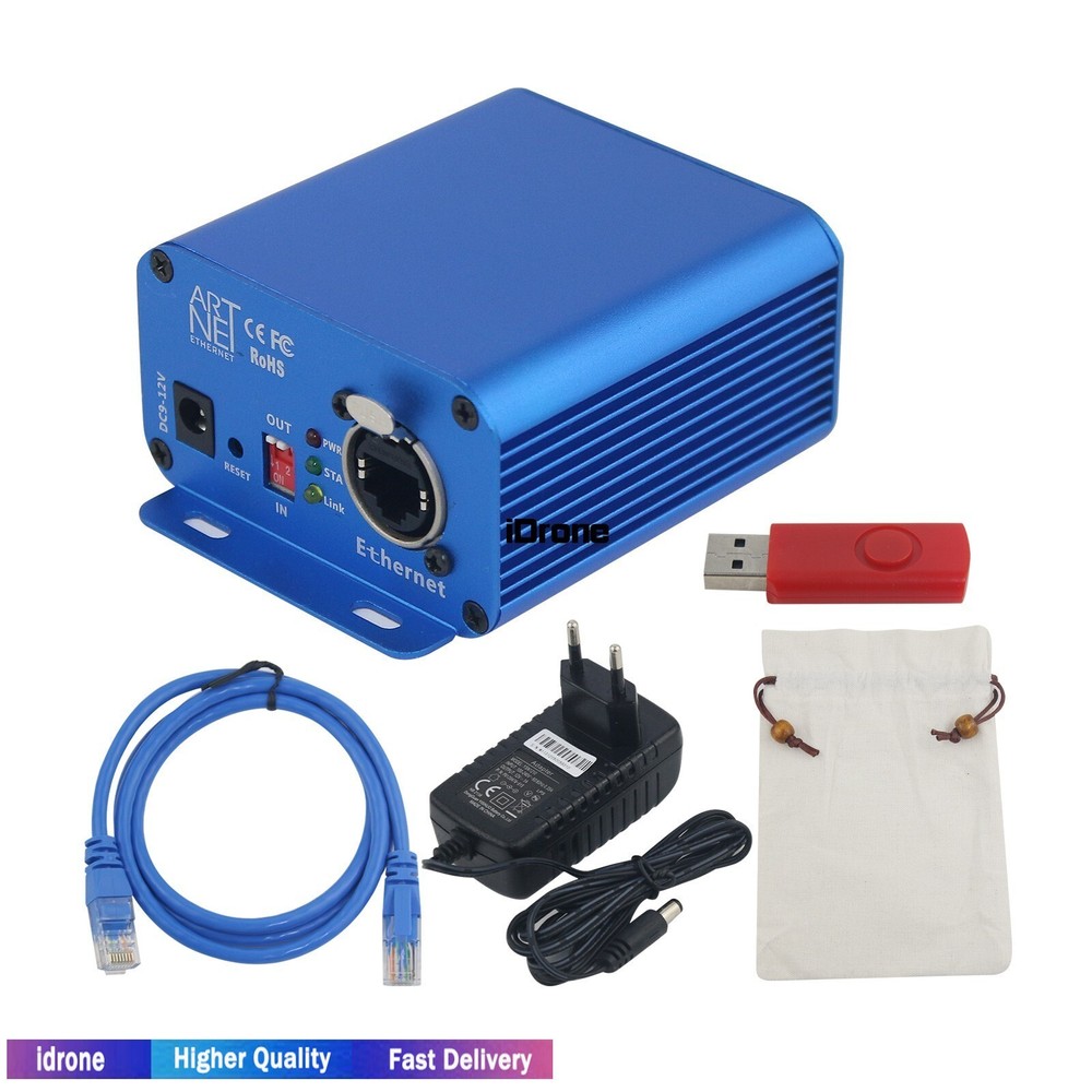 TP-D15 2CH ArtNet Stage Light Controller 3 Core Input/ Output Ethernet to DMX