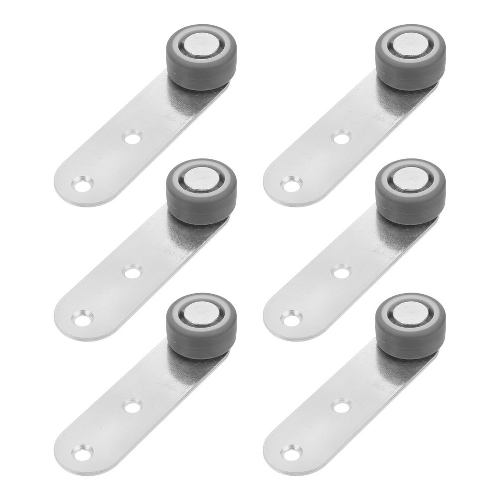 6 Pcs Sliding Wardrobe Door Wheels Heavy-duty Screen Rollers Support
