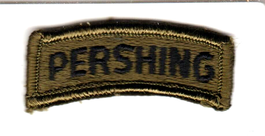 US ARMY PERSHING Olive/Drab Patch
