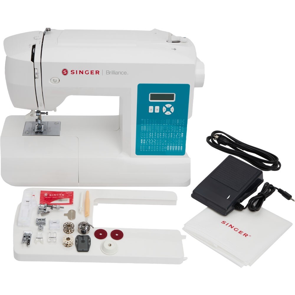 Singer 6180 BRILLIANCE Plus Sewing Machine Front Loading with Extension Table