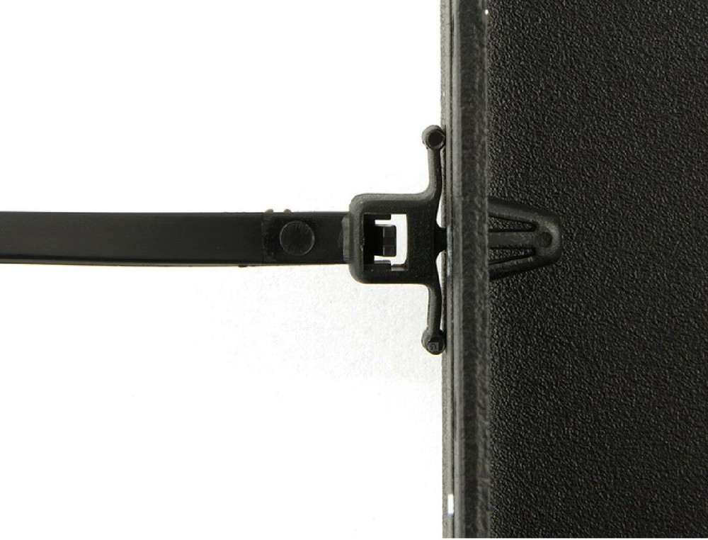 Pressure Bracket Cable Ties Winged / Car Chassis Nylon Zip Tie