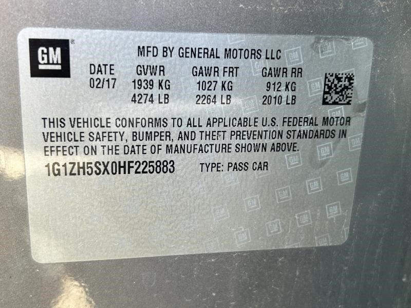 Fuse Box Engine LT Fits 16-17 MALIBU 104579313