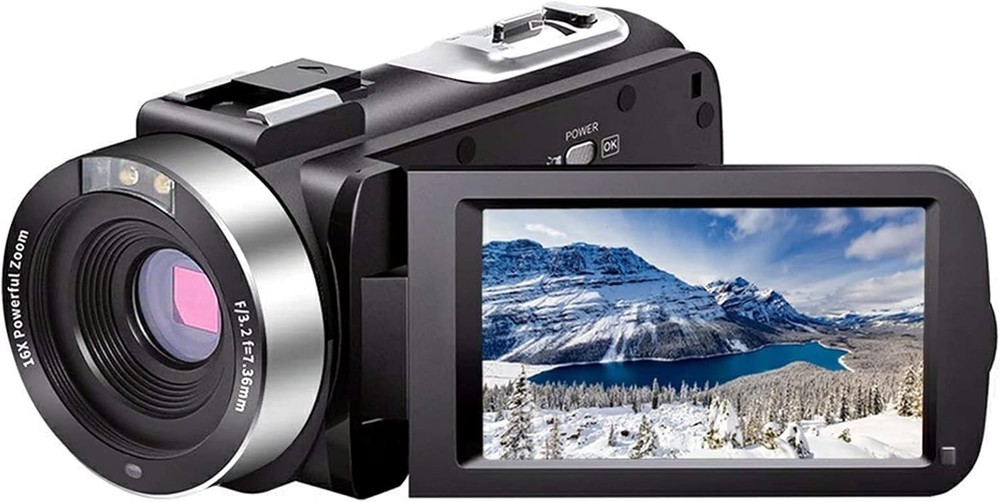 IR Night Vision Camcorder - 1080P Full HD, Remote Control & Time-Lapse Features