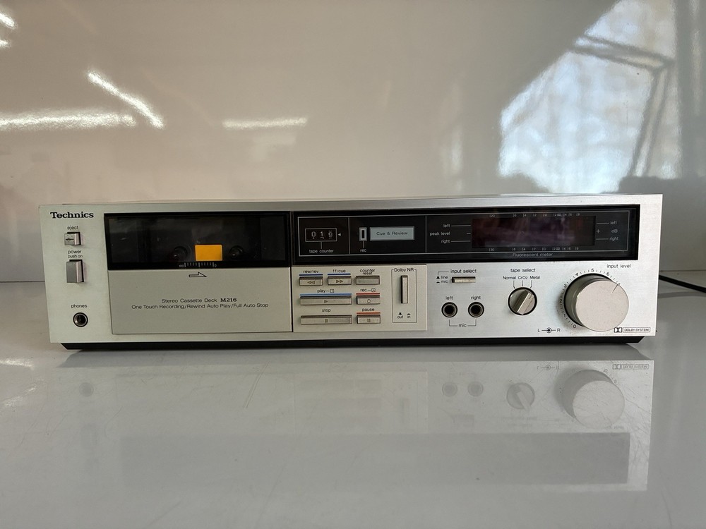 Technics RS-M216 Cassette Tape Deck Read Description