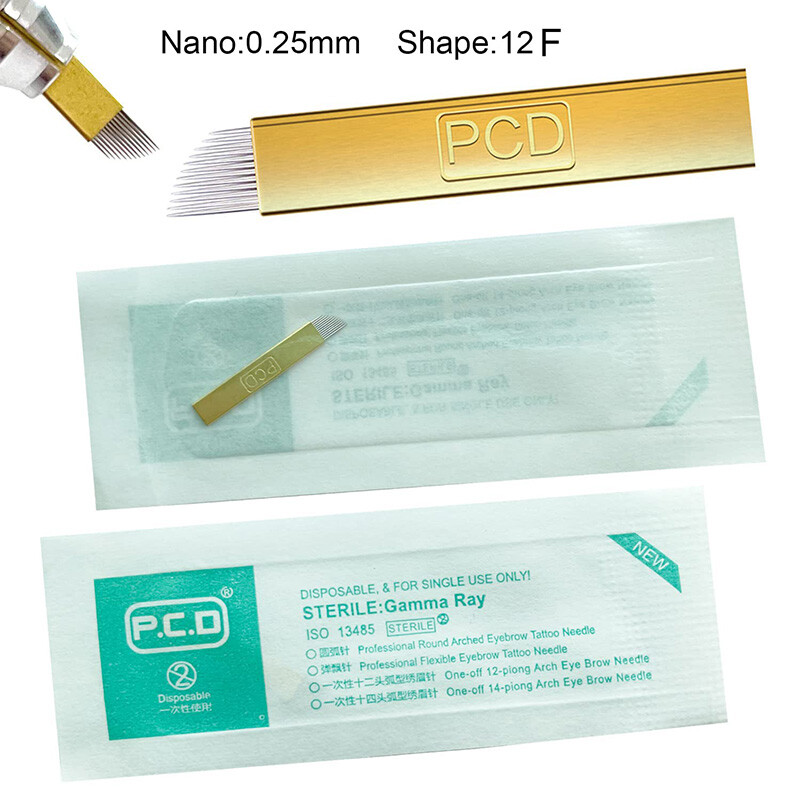 12Pin Microblading Needle Permanent Makeup Microblading Blades For Manual Pen