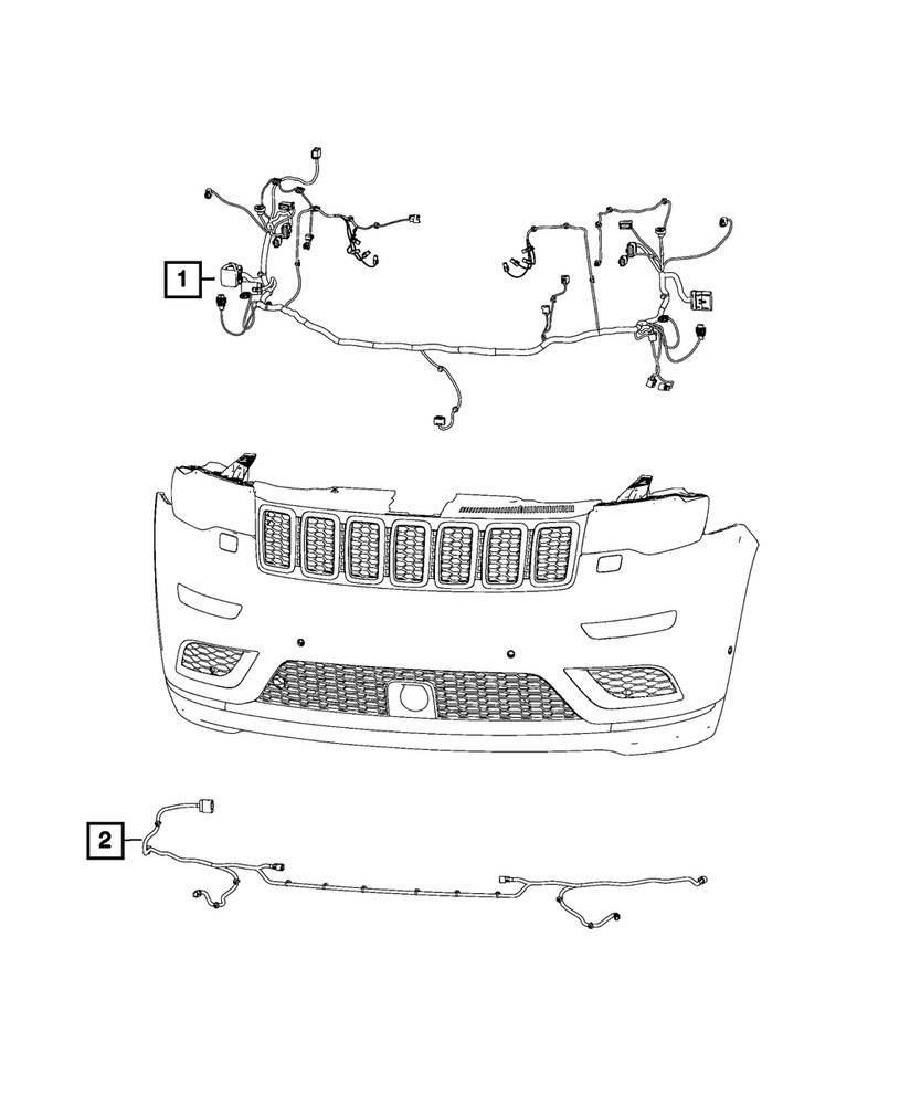 Genuine Mopar Front End Module Wiring 68380210AB