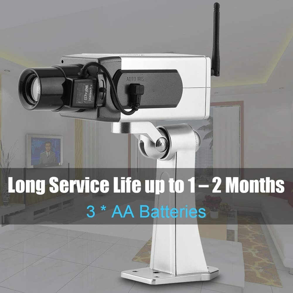 Fake Security Camera, Emulation CCTV Auto Rotation Movement Security Camera S...